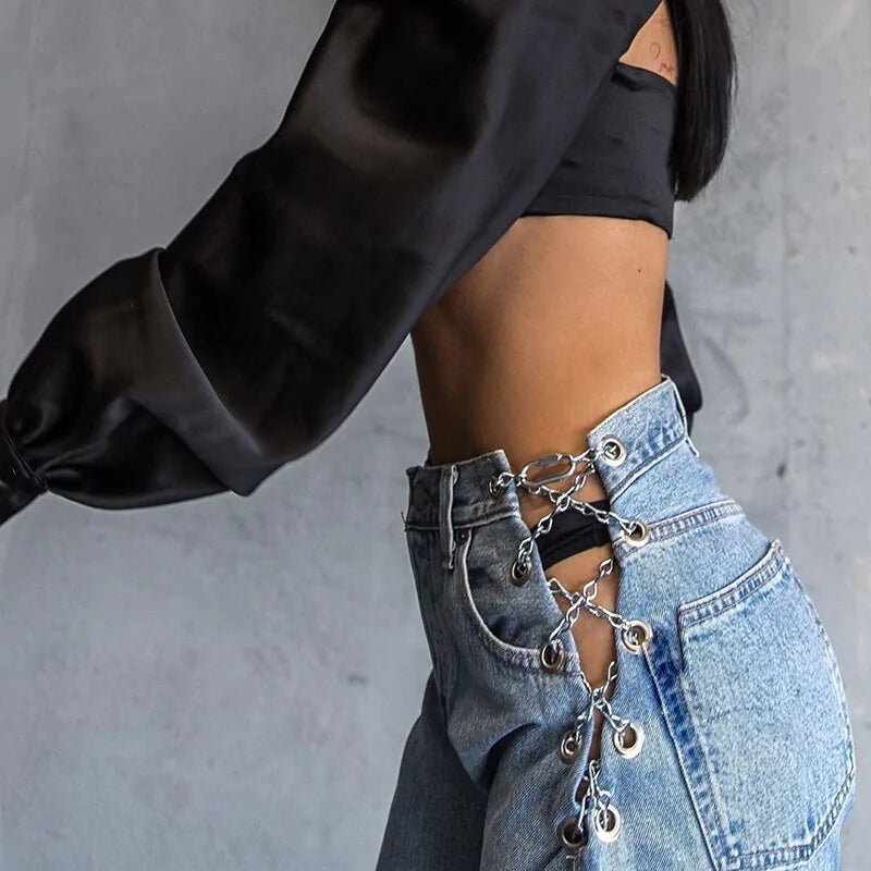 Juna Split Jeans